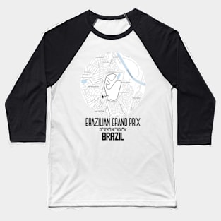 Brazilian Race Map Baseball T-Shirt